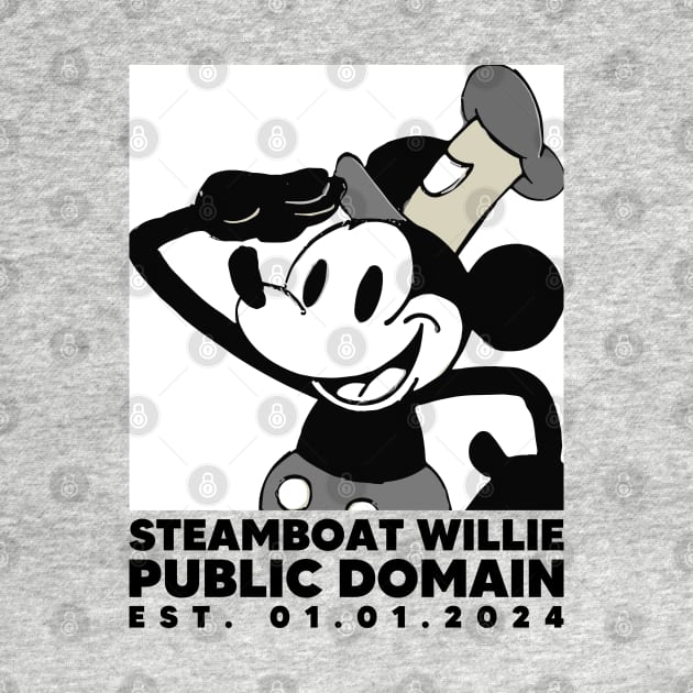 Steamboat Willie. Public Domain Est. 01.01.2024 - 4 by Megadorim